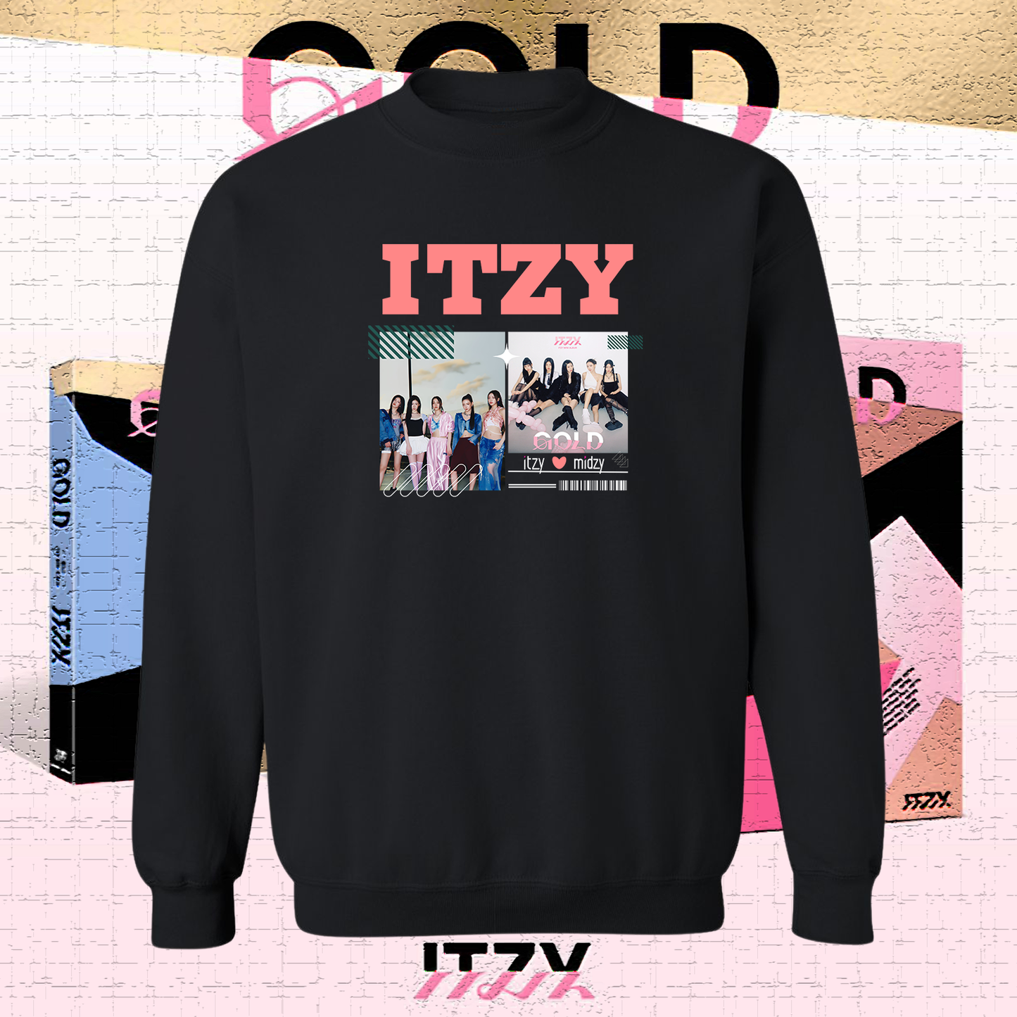 "ITZY Gold v.1" Heavy Blend Sweatshirt